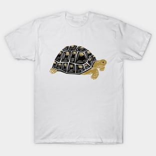 Cute Tortoise Turtle WoodCut Wood  Engraving Print Style Tshirt T-Shirt